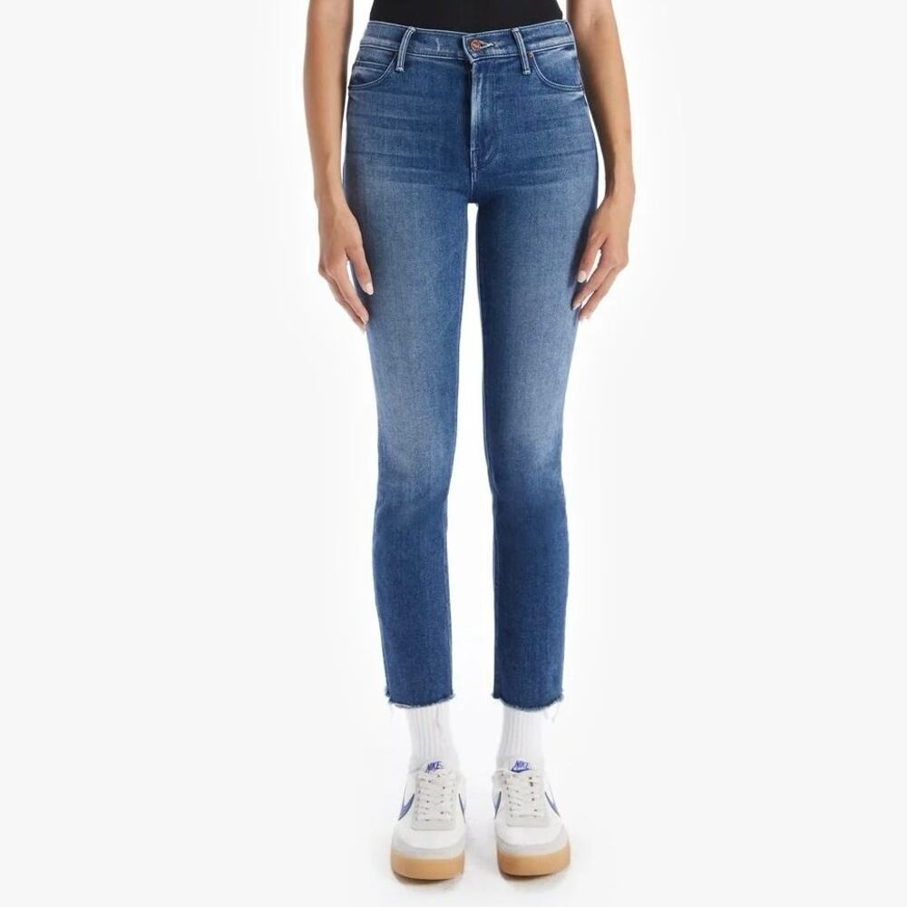 MOTHER Jeans Mid-Rise Dazzler Crop Fray Size 25 in We’re All In This Together